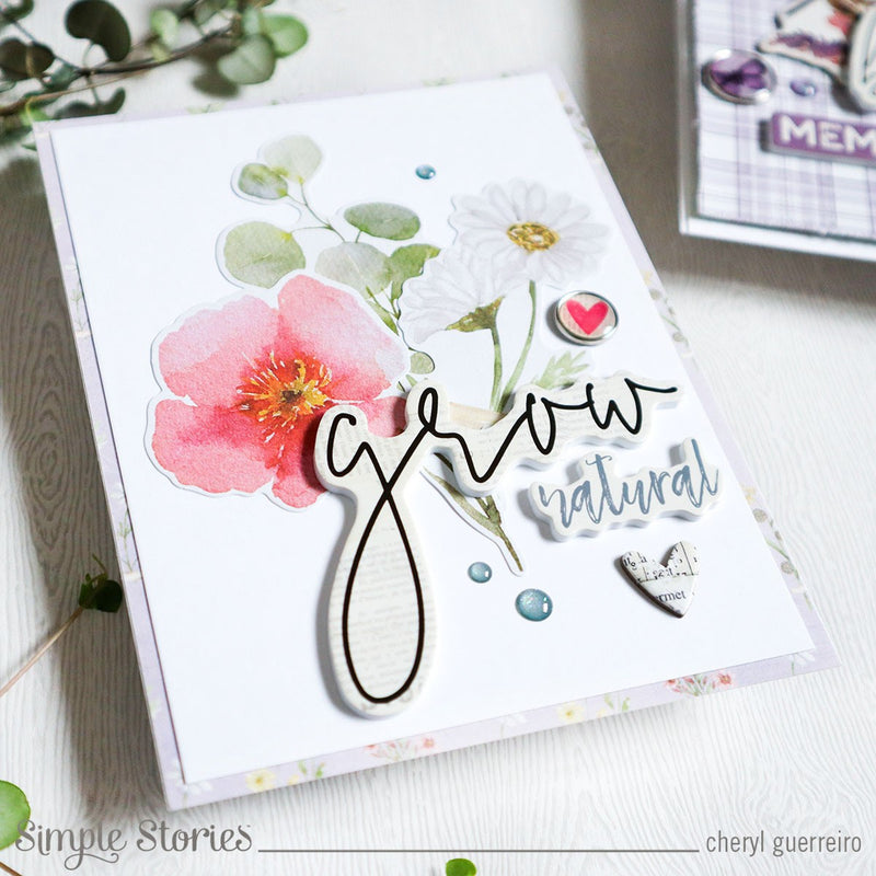 Simple Vintage Meadow Flowers Cards