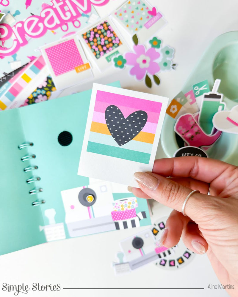 Crafty Memories in a Spiral Mini Album – With the Crafty Babe Collection