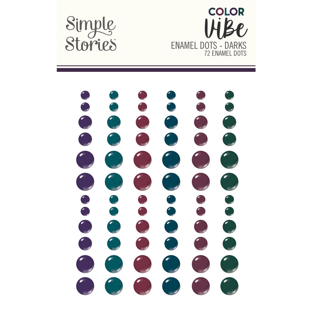 NEW! Color Vibe Enamel Dots - Darks