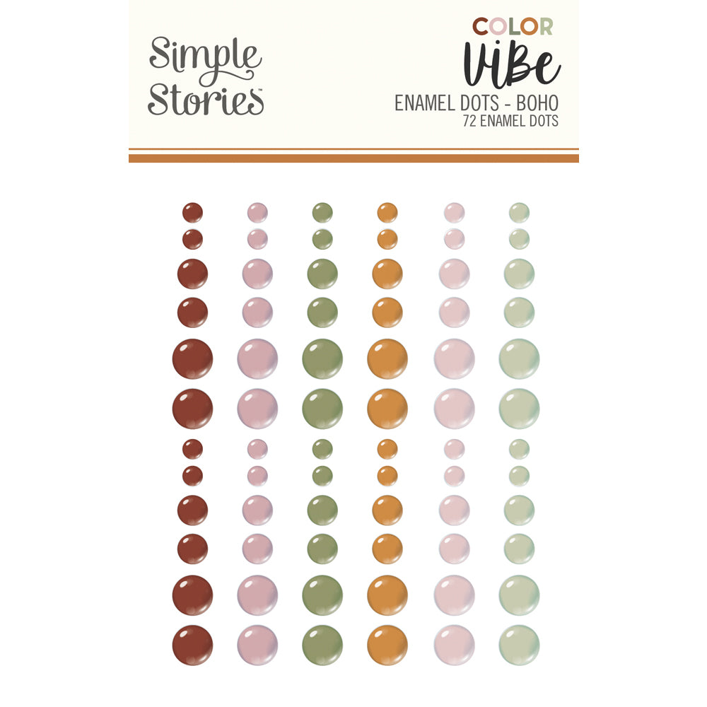 NEW! Color Vibe Enamel Dots - Boho