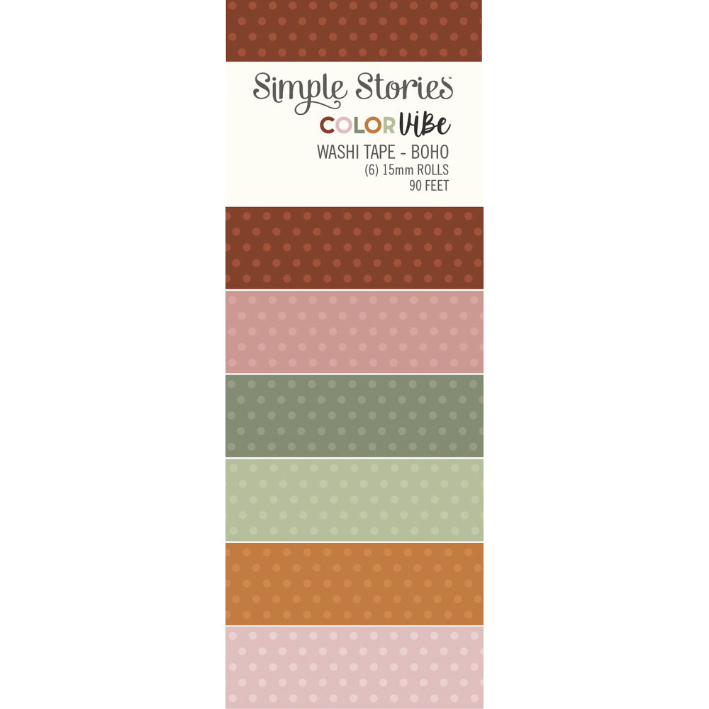 NEW! Color Vibe Washi Tape - Boho