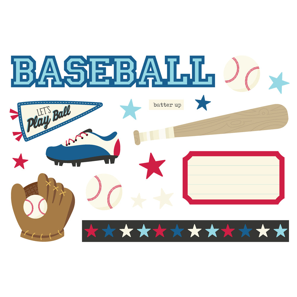 Baseball Simple Pages Page Pieces - Unit of 6