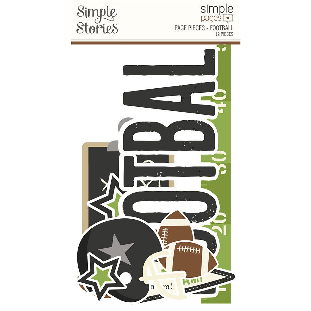 NEW! Sports Simple Set + Page Piece Sale - FOOTBALL