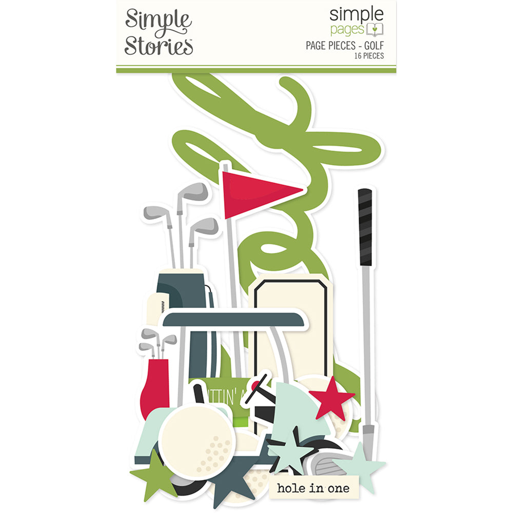 Golf Simple Pages Page Pieces - Unit of 6