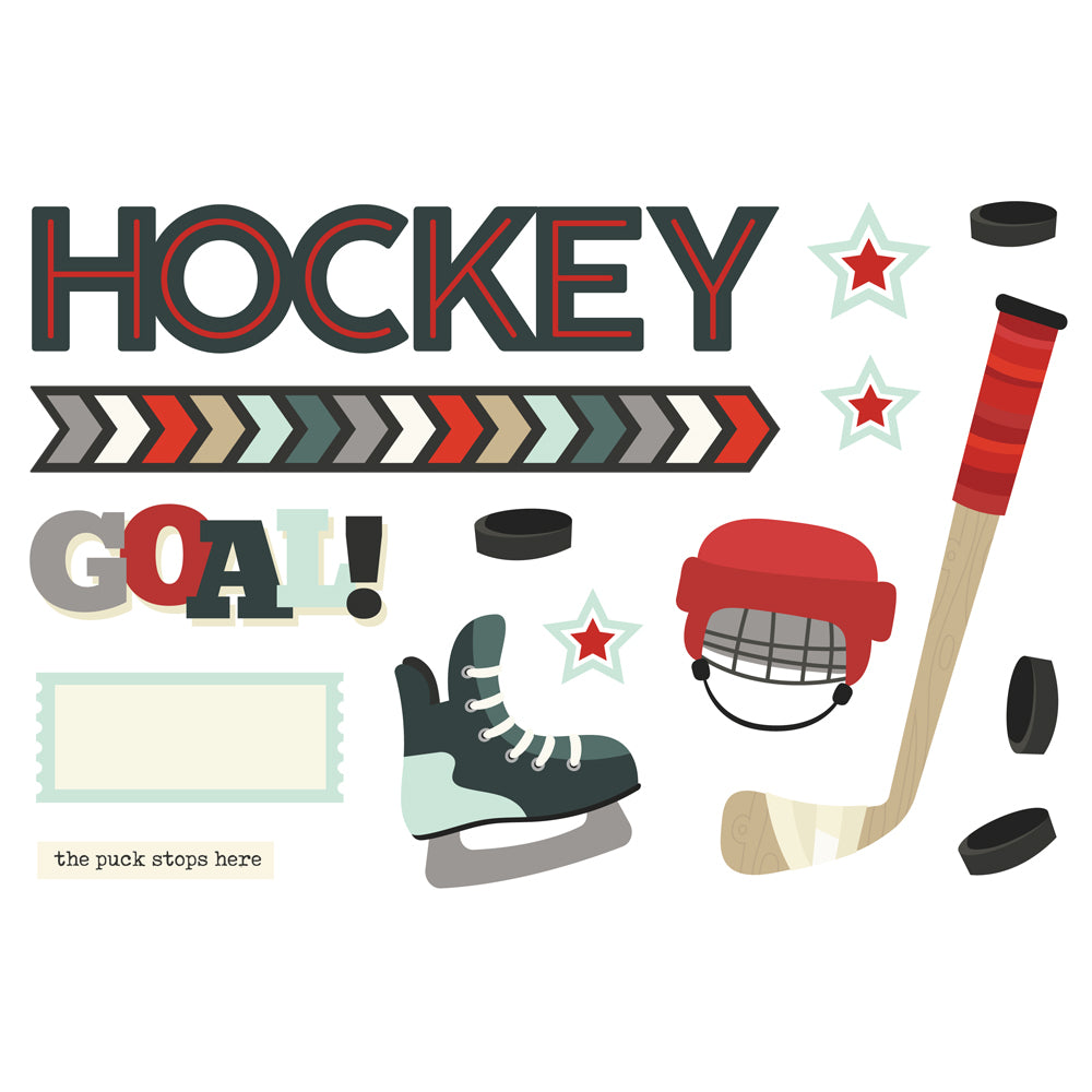 Hockey Simple Pages Page Pieces - Unit of 6