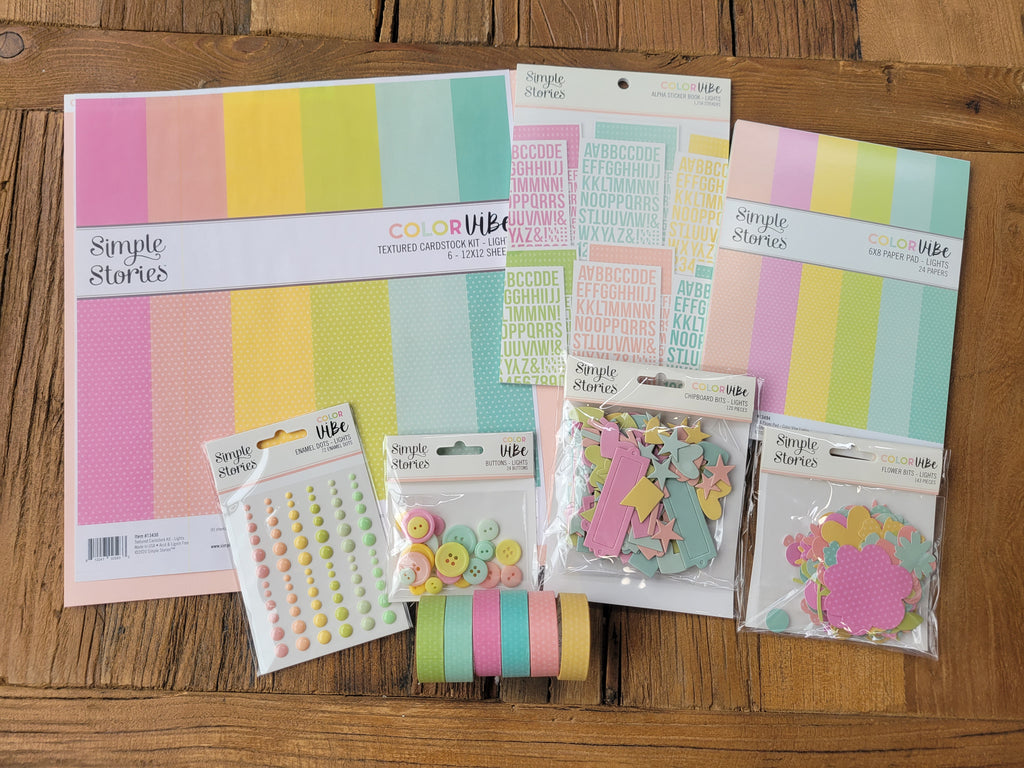 NEW! LIGHTS Color Vibe Scrapbook Bundle