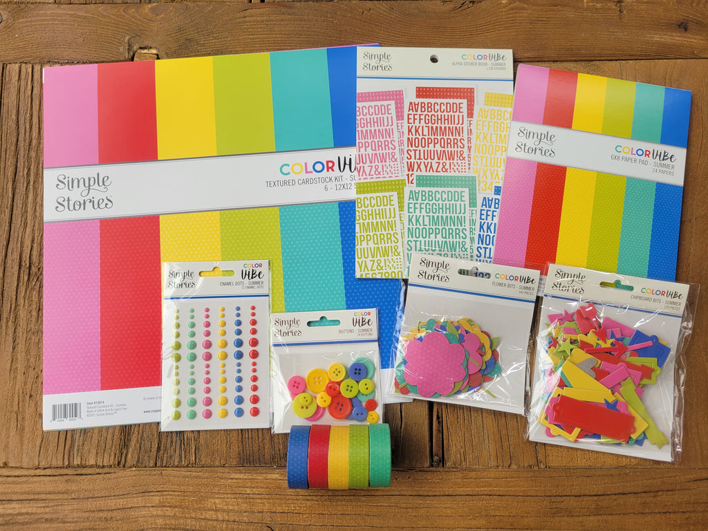 NEW! SUMMER Color Vibe Scrapbook Bundle