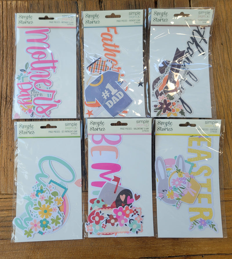 HOLIDAYS Page Piece Scrapbook Bundle