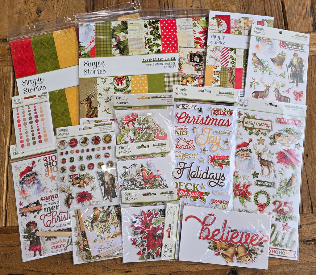 NEW! Simple Vintage Yuletide Scrapbook Mega Bundle