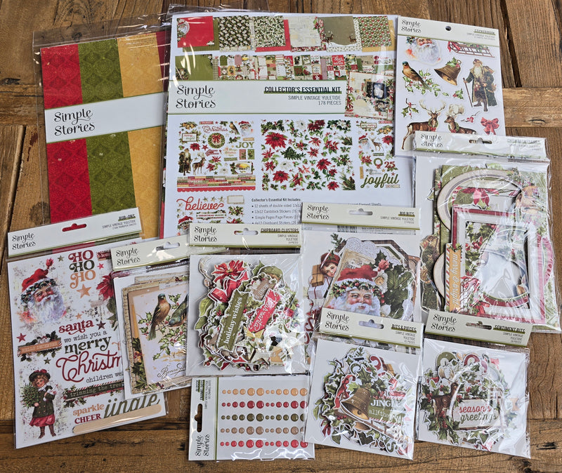 NEW! Simple Vintage Yuletide Scrapbook Bundle