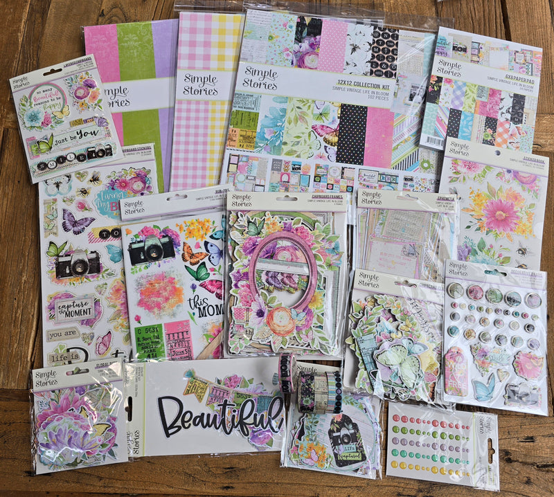 SV Life in Bloom Mega Scrapbook Bundle + Basics & Gingham Kits!