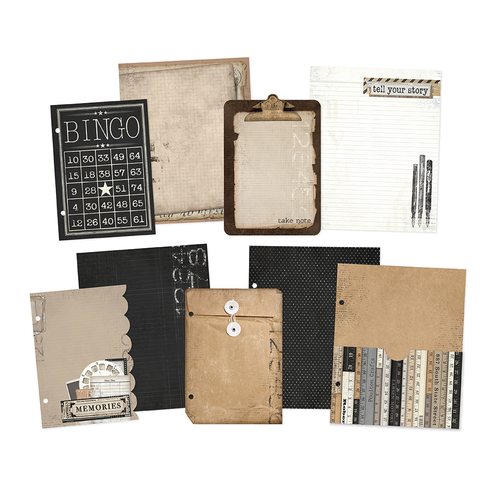 NEW! Simple Vintage Essentials Designer 6x8 SN@P! Binder