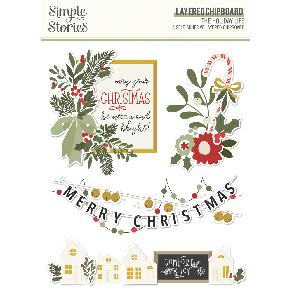 The Holiday Life  - Layered Chipboard