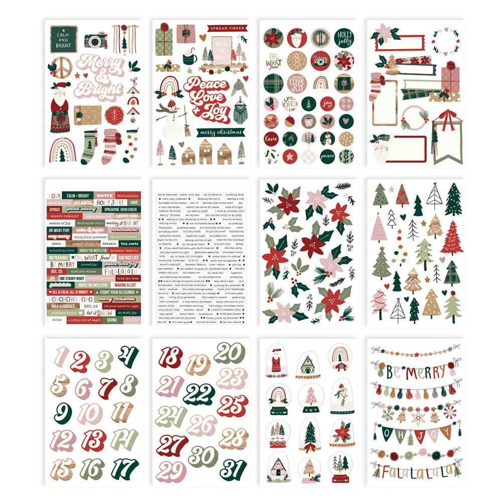 Boho Christmas - Sticker Book