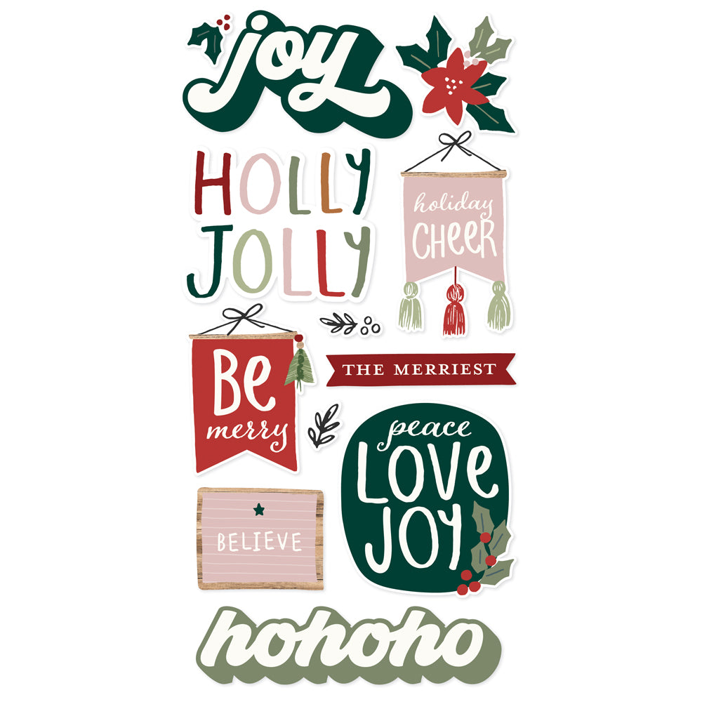 Boho Christmas - Foam Stickers