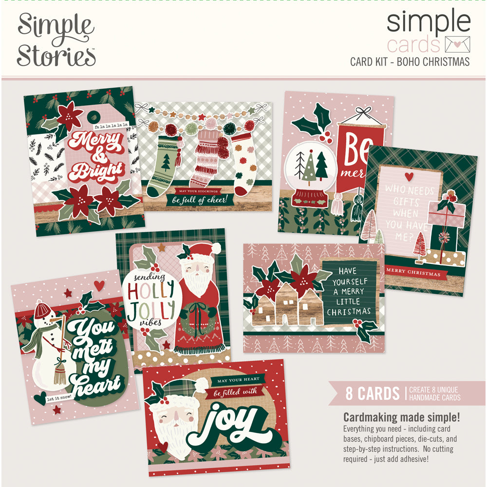 Boho Christmas - Simple Cards Card Kit