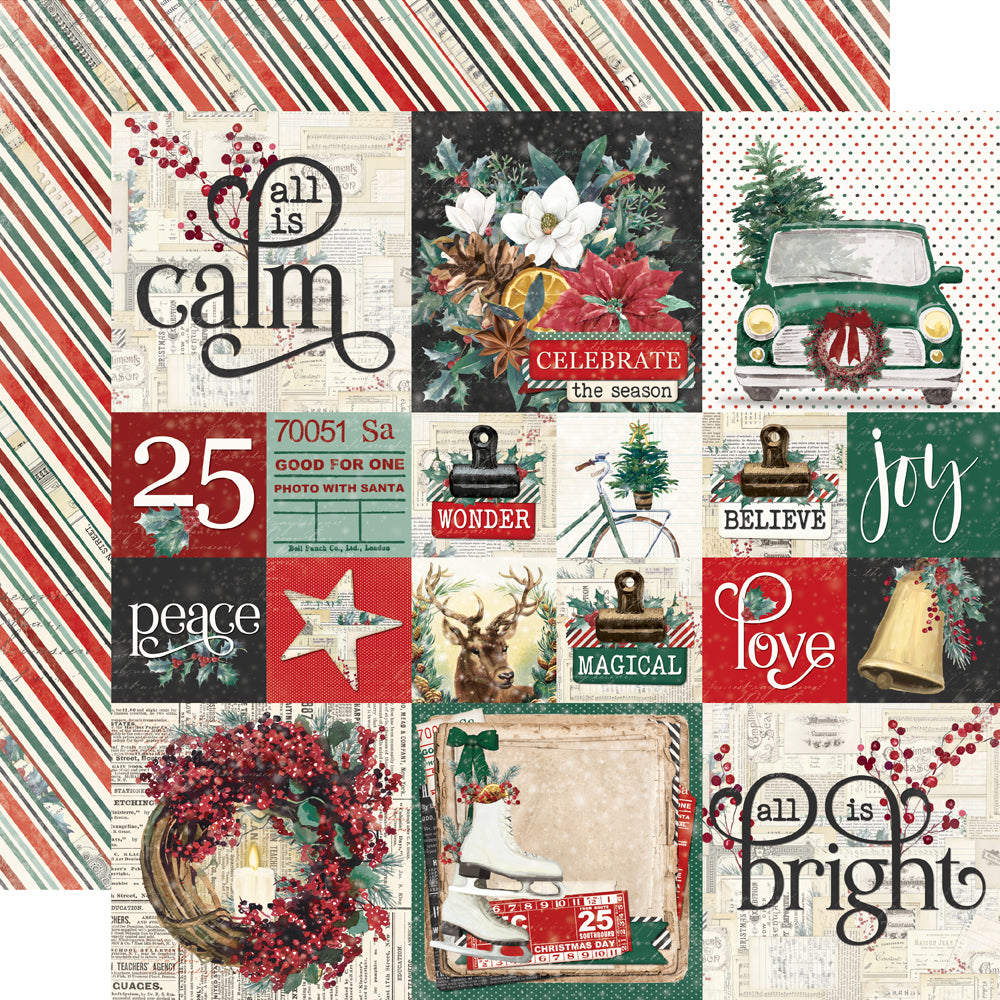 Simple Vintage 'Tis The Season -2x2/ 4x4 Elements