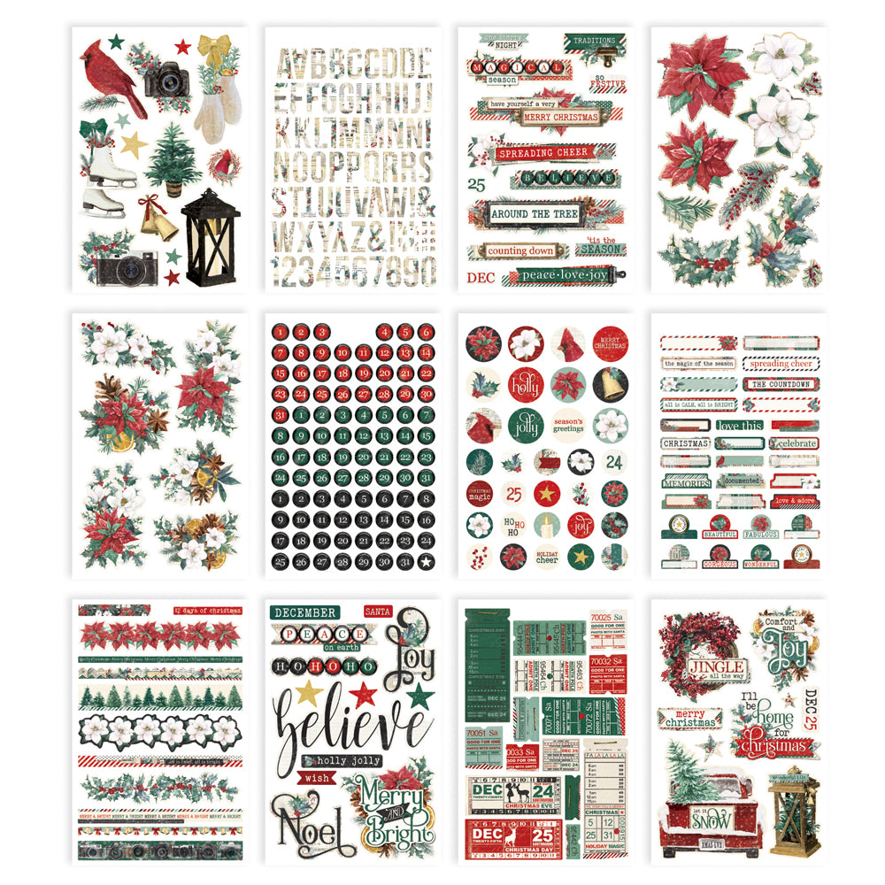 Simple Vintage 'Tis The Season - Sticker Book