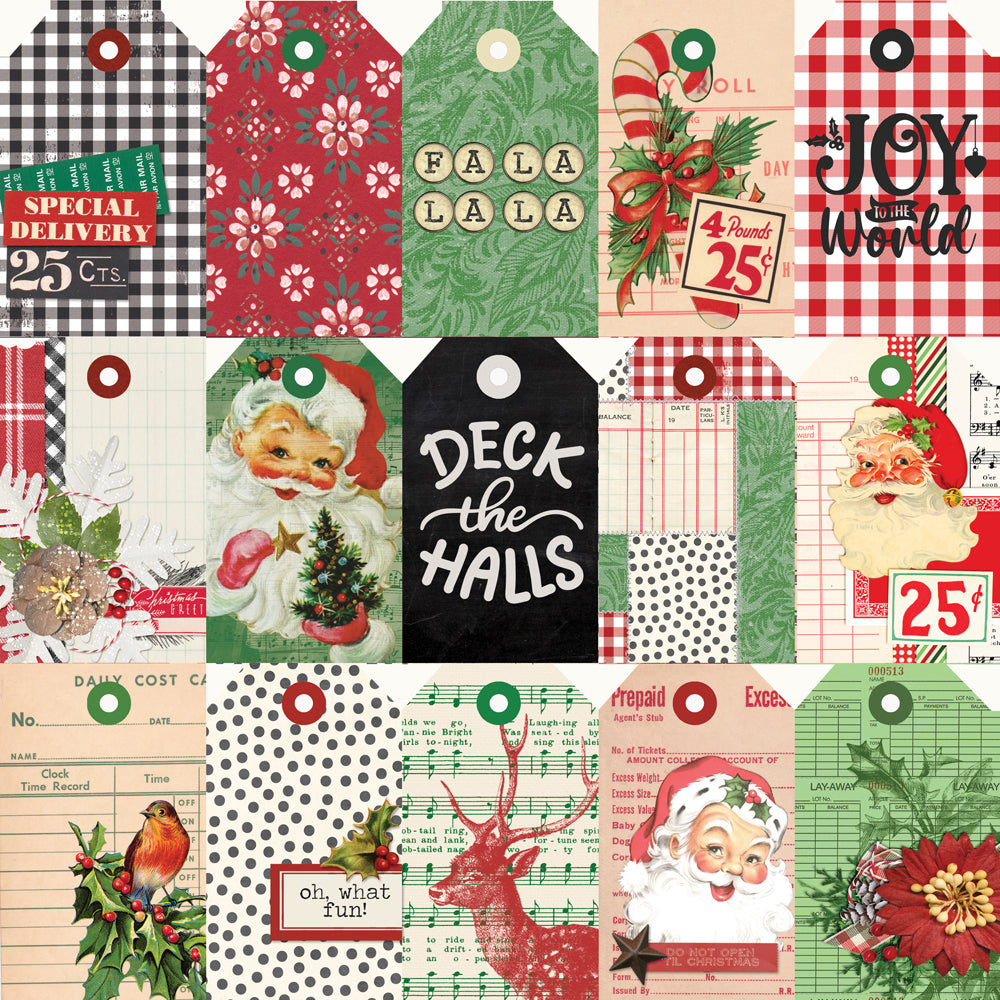 Simple Vintage Dear Santa - Tag Elements