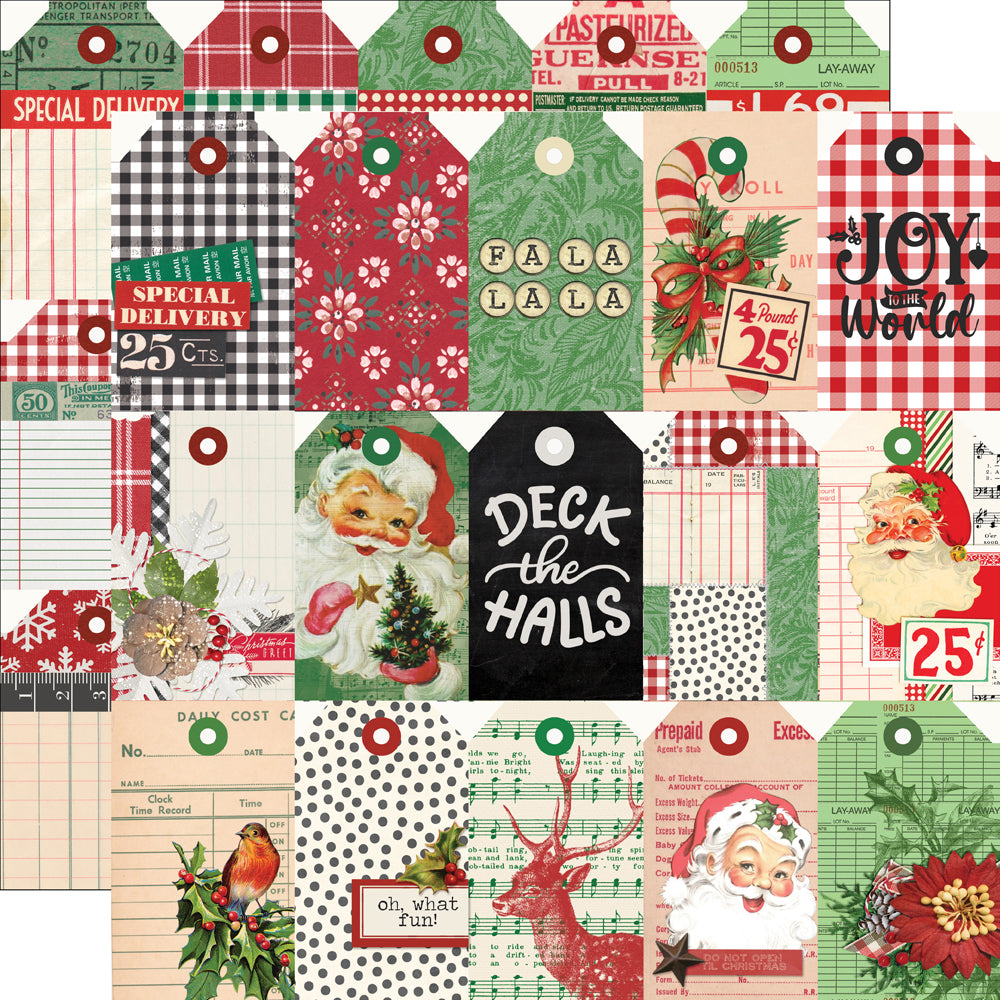 Simple Vintage Dear Santa - Tag Elements