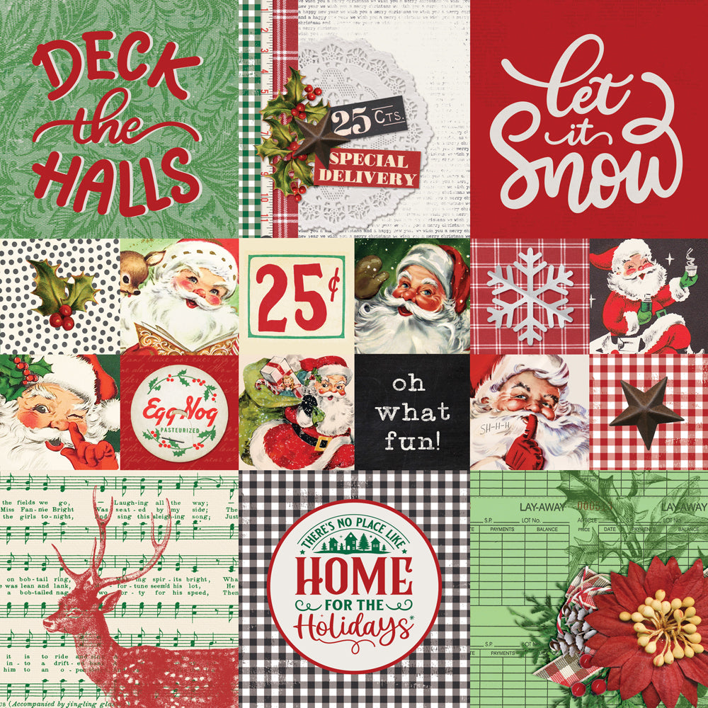 Simple Vintage Dear Santa -2x2/ 4x4 Elements