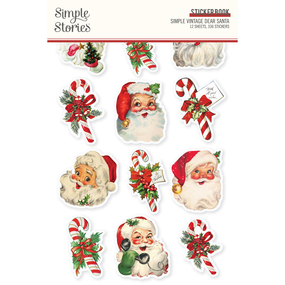 Simple Vintage Dear Santa - Sticker Book