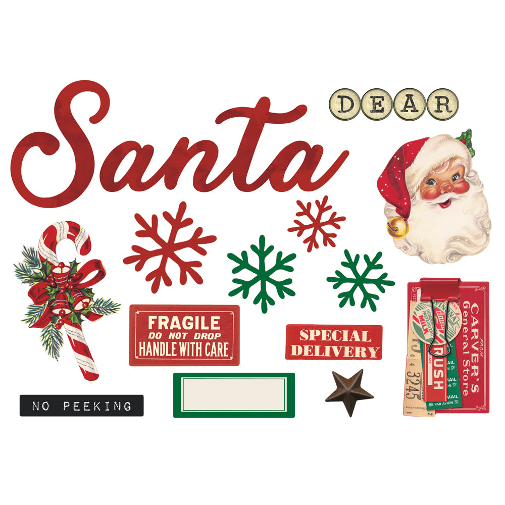 Simple Vintage Dear Santa - Simple Pages Page Pieces