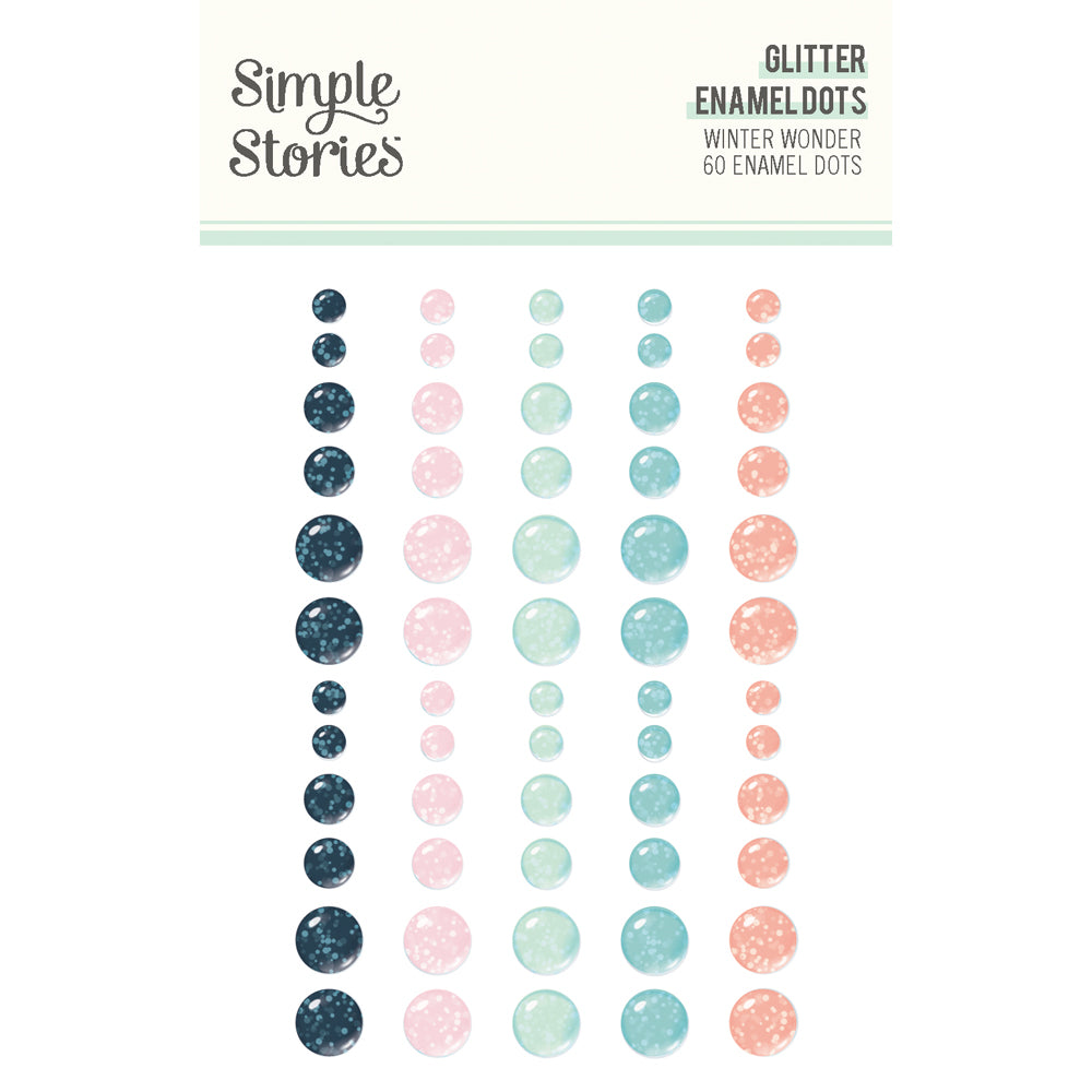 Winter Wonder - Glitter Enamel Dots