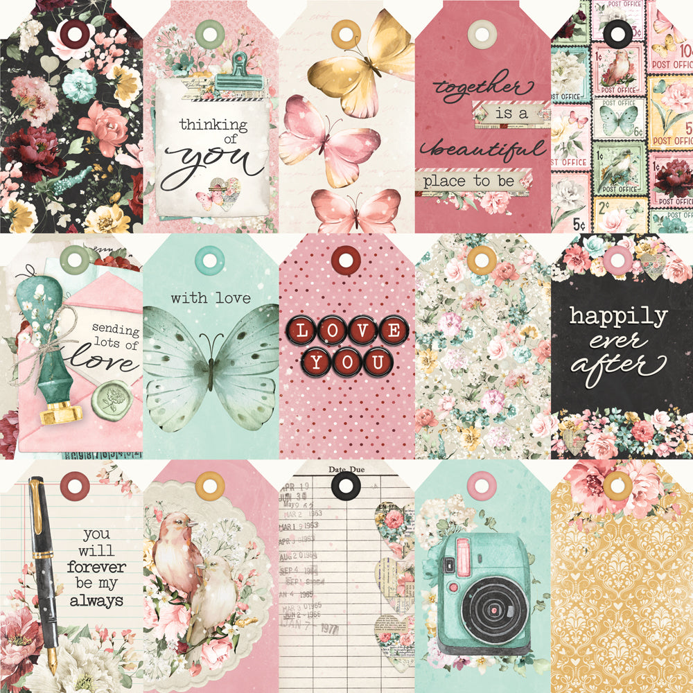 Simple Vintage Love Story - Tag Elements