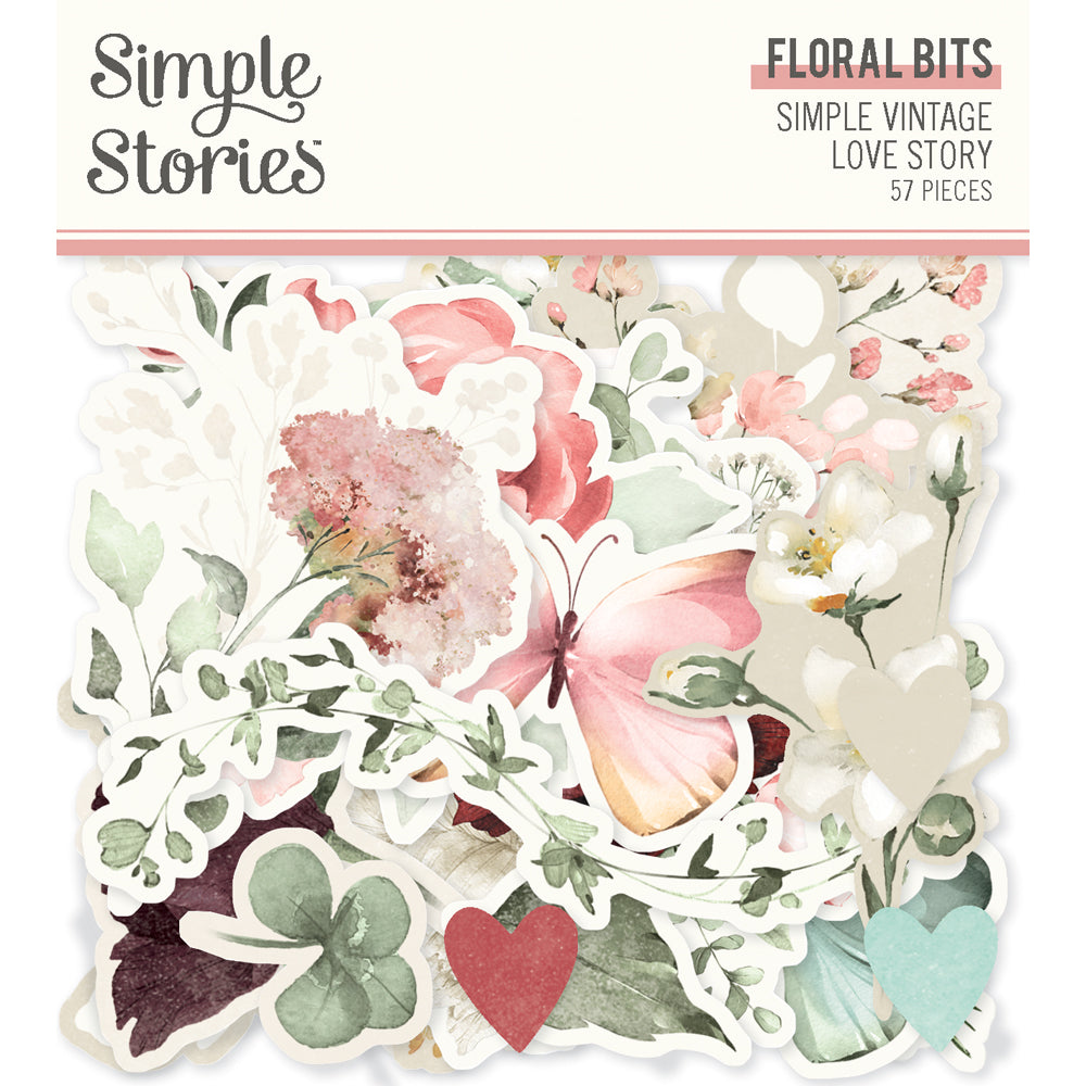 Simple Vintage Love Story - Floral Bits & Pieces