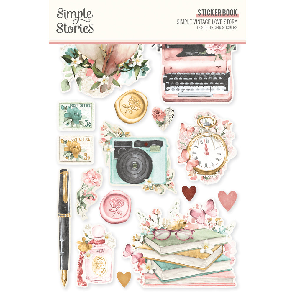 Simple Vintage Love Story - Sticker Book