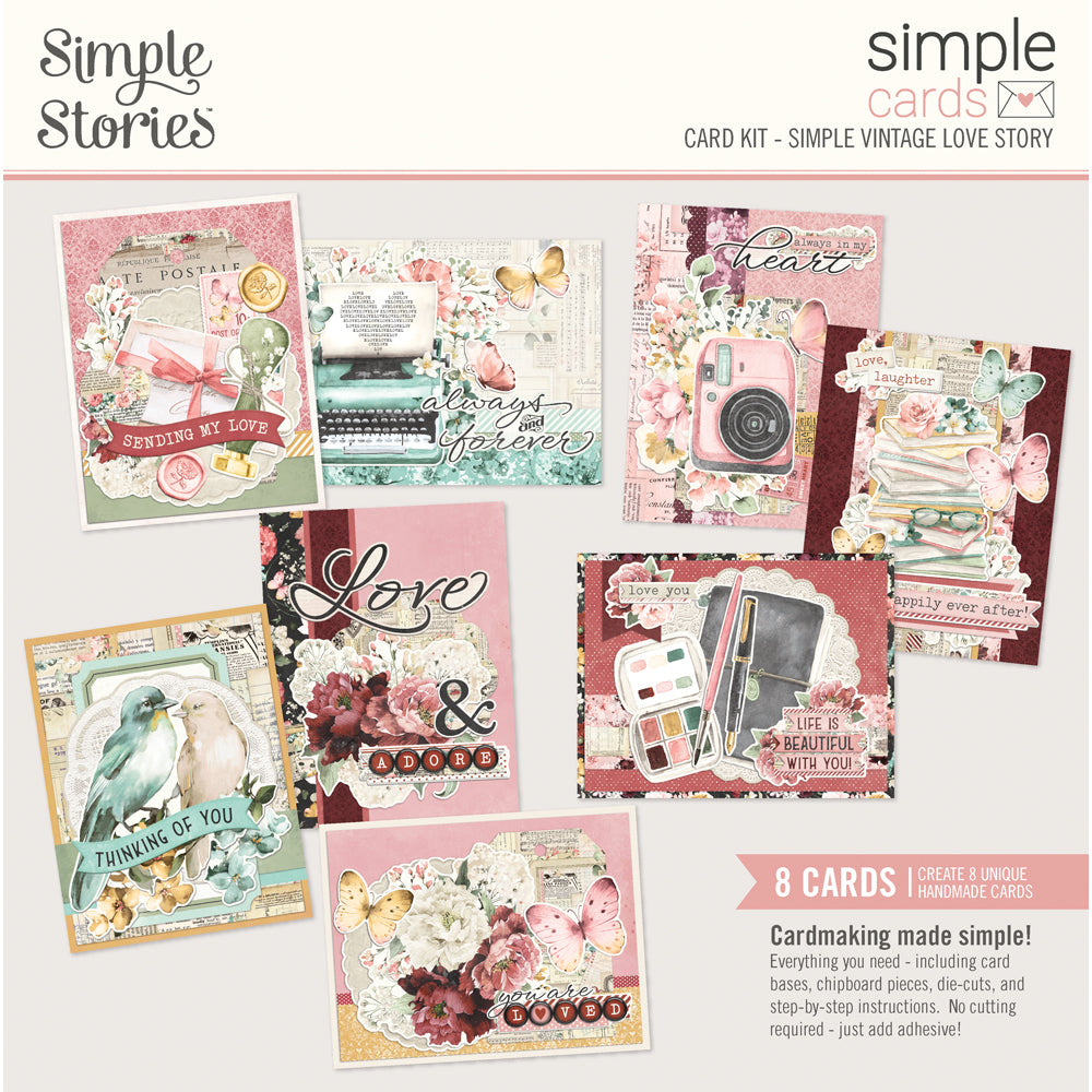 NEW! Simple Cards Card Kit - Simple Vintage Love Story