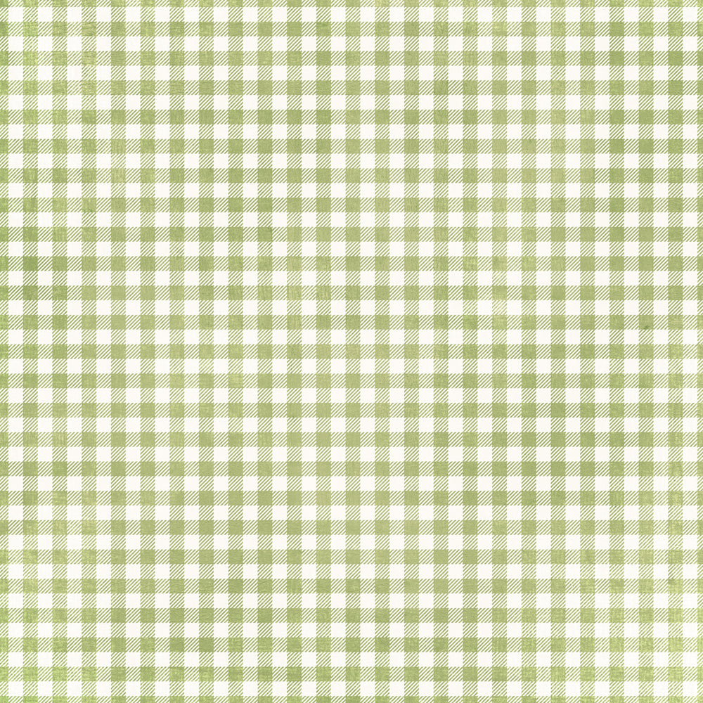 Simple Vintage Spring Garden  - Sweet Pea Gingham