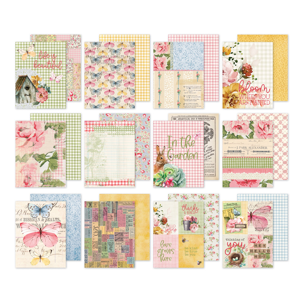 Simple Vintage Spring Garden  - 6x8 Pad