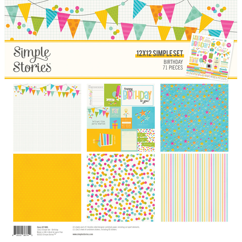 NEW! Birthday Simple Set