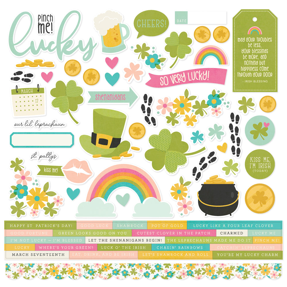 St Patrick's  Day - Cardstock Stickers