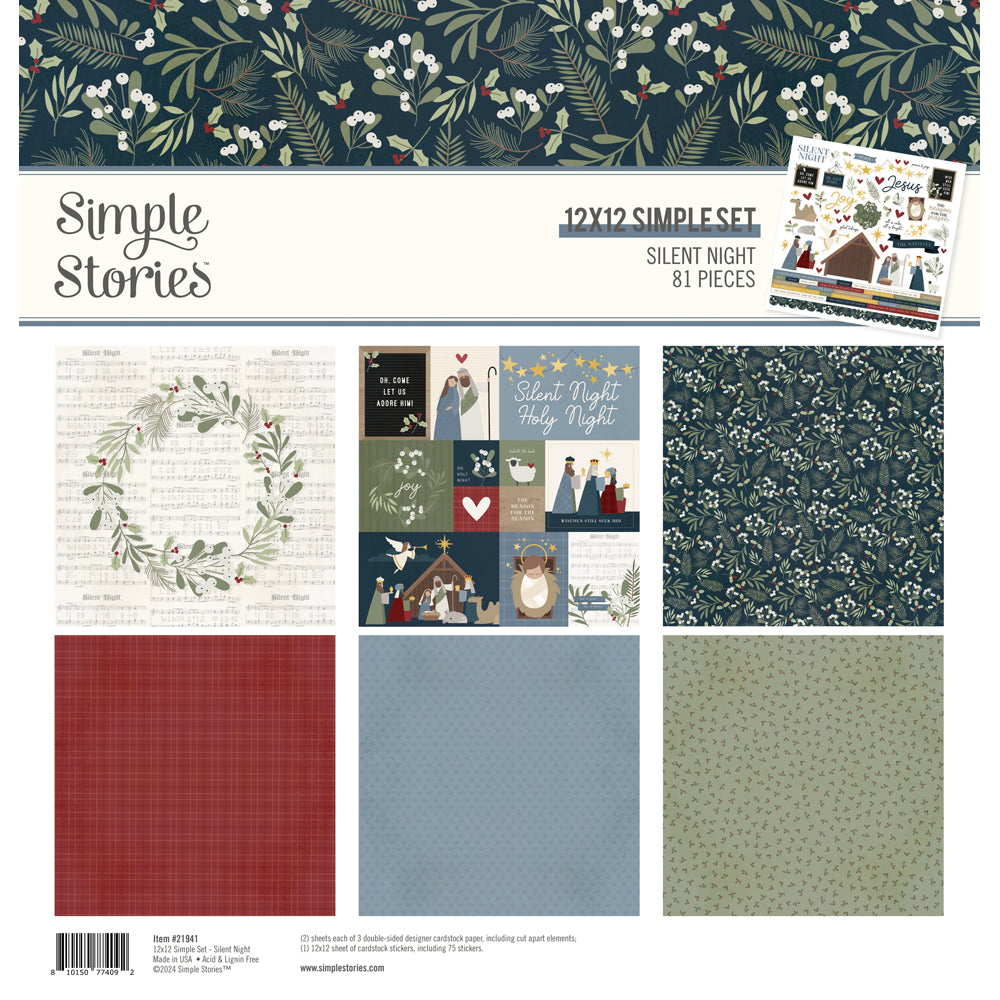 Simple Set + Page Piece Sale - Silent Night