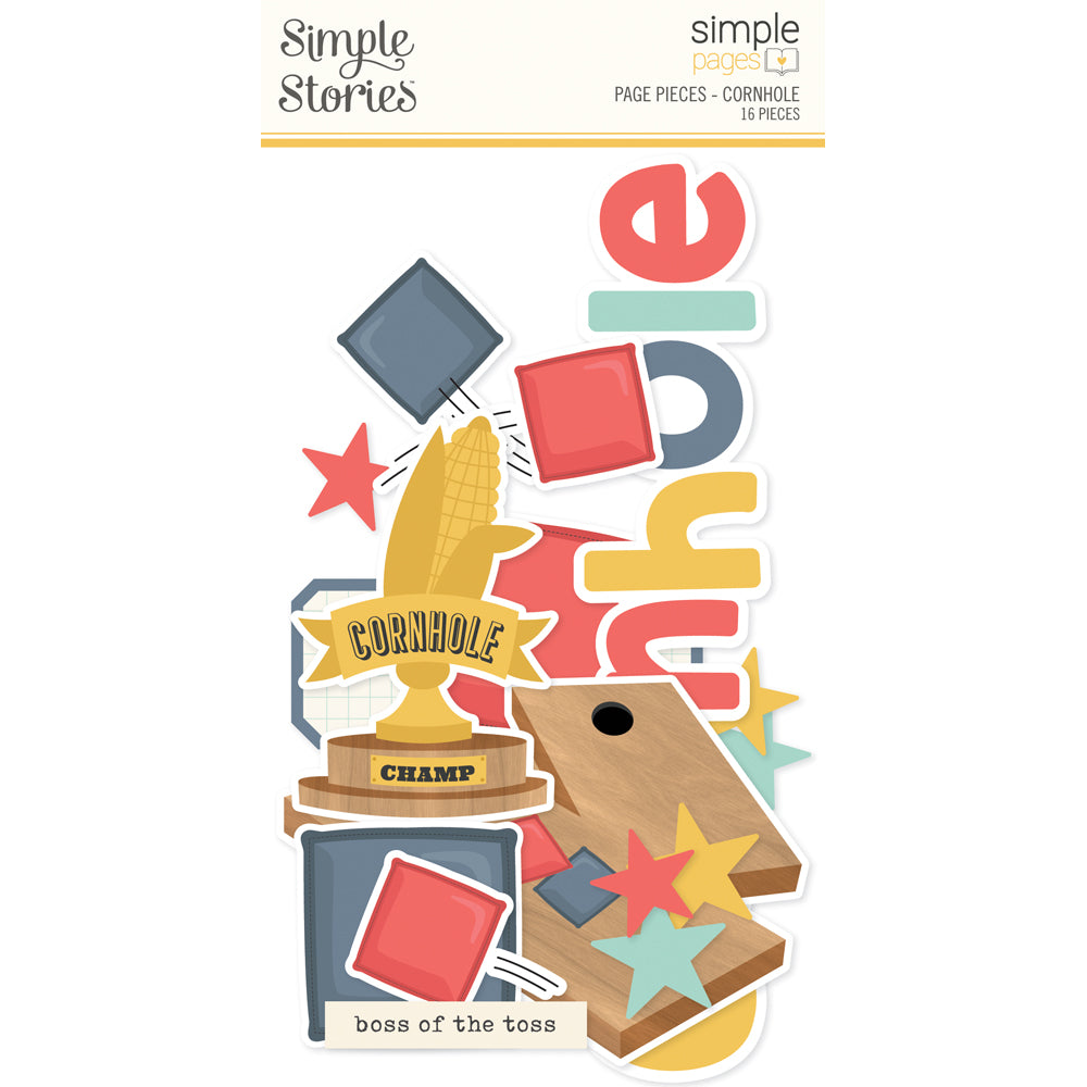 NEW! Sports Simple Set + Page Piece Sale - CORNHOLE