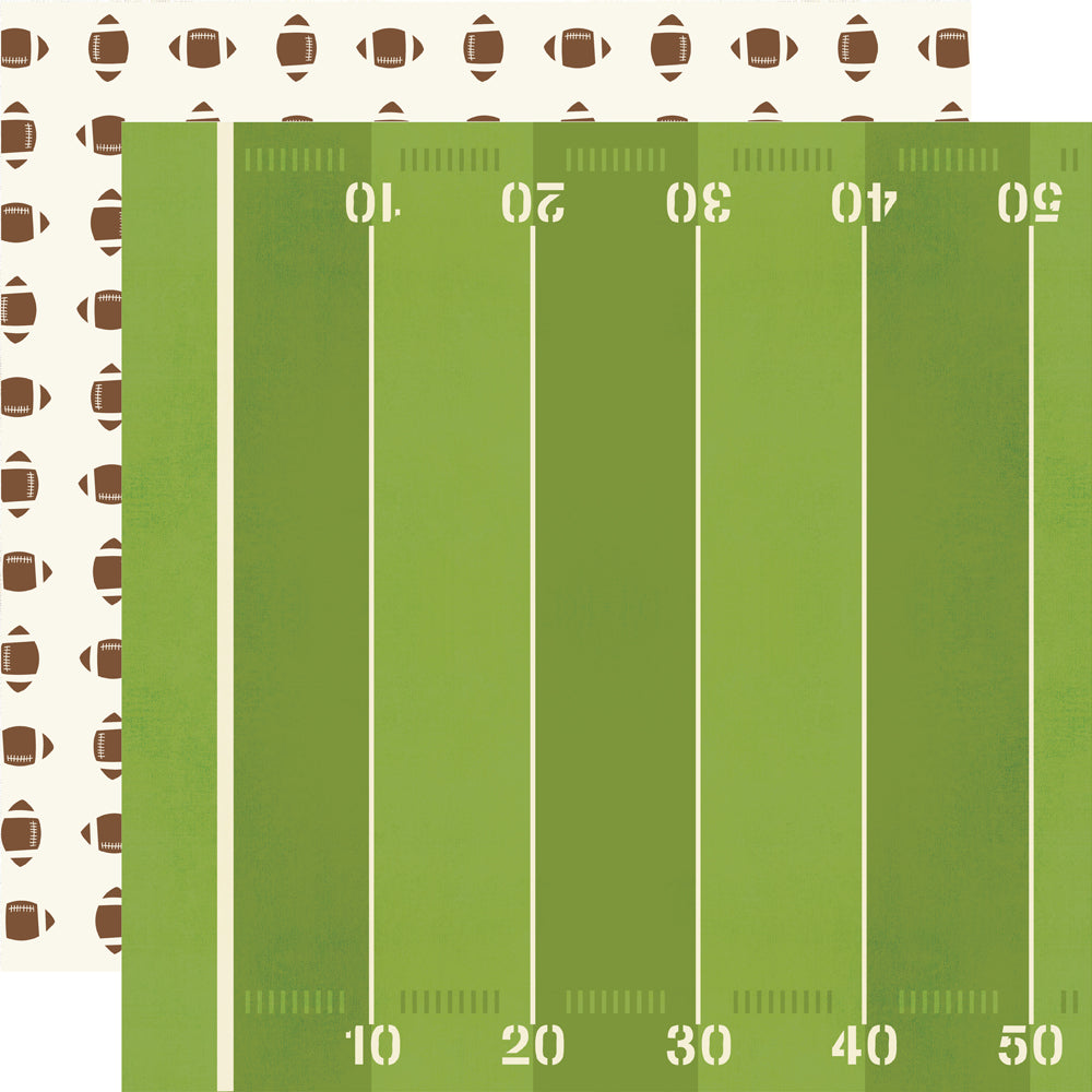 Football Touchdown! - 12X12 Designer Cardstock - 25 pack