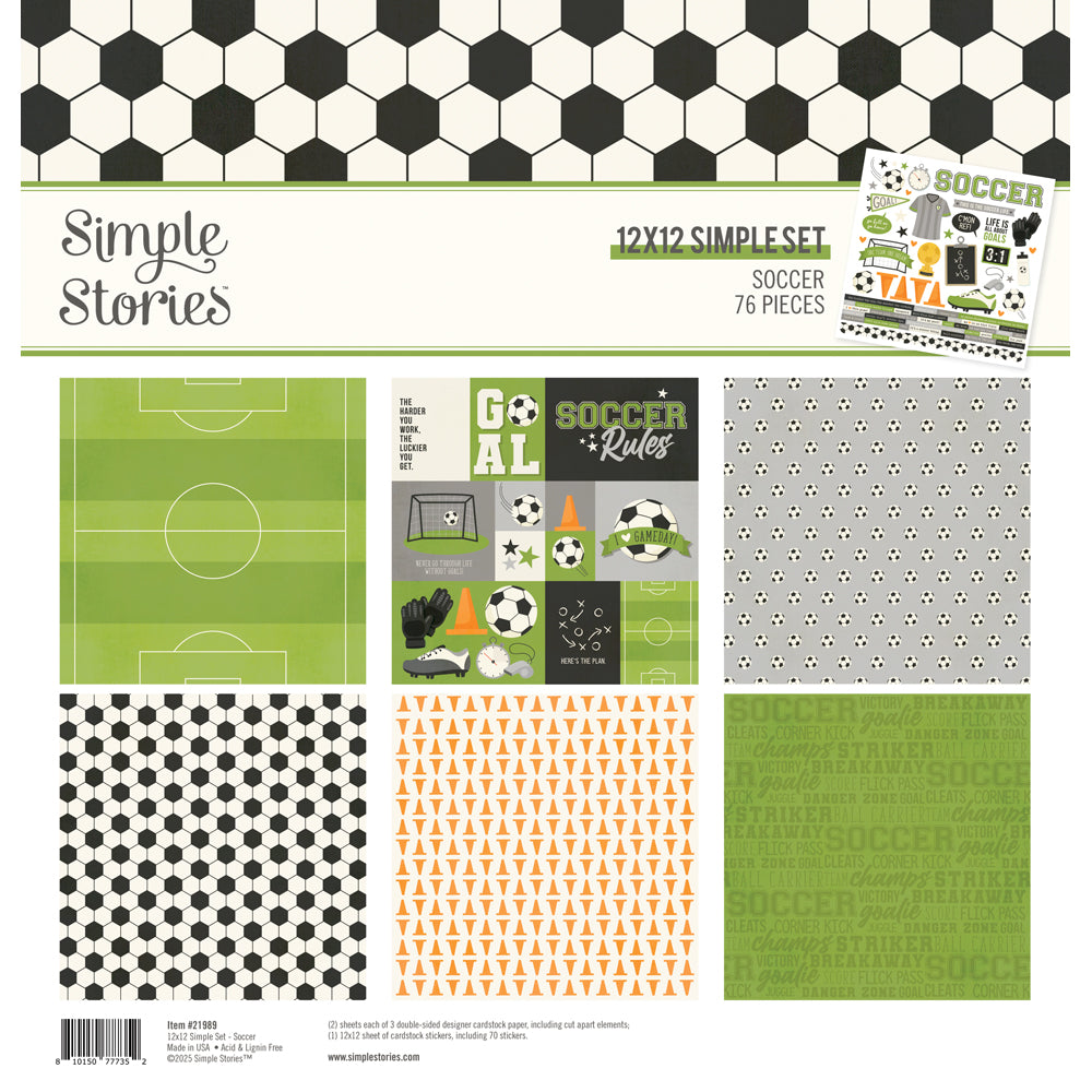NEW! Sports Simple Set + Page Piece Sale - SOCCER