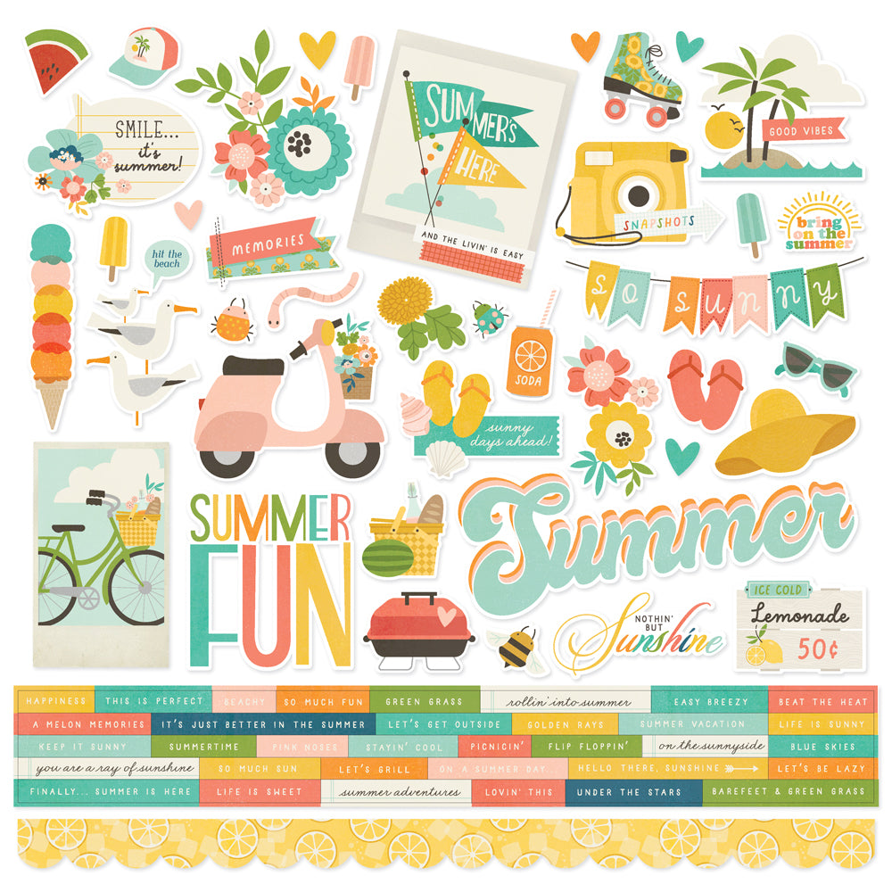 Summer Snapshots - Cardstock Stickers