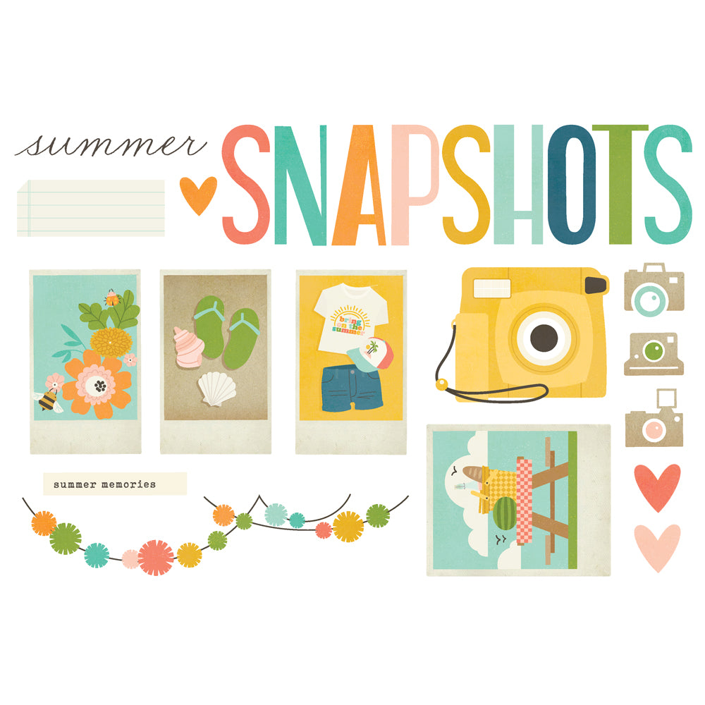 New! Simple Pages Page Pieces - Summer Snapshots