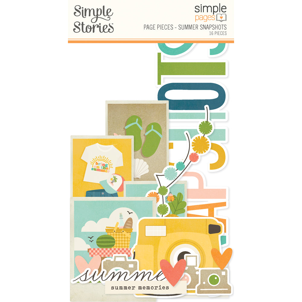 New! Simple Pages Page Pieces - Summer Snapshots