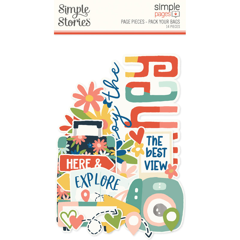 New! Simple Pages Page Pieces - Pack Your Bags