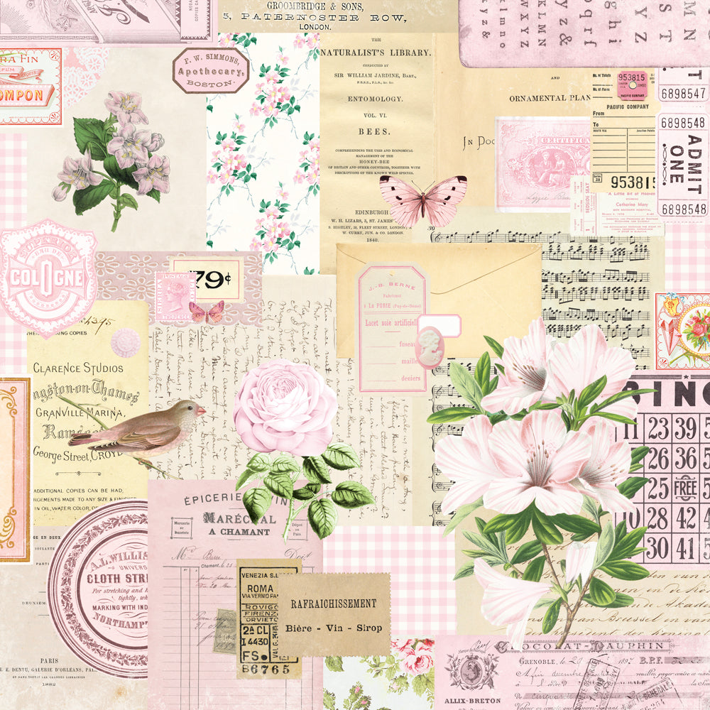 Simple Vintage Essentials Color Palette - Blush Collage