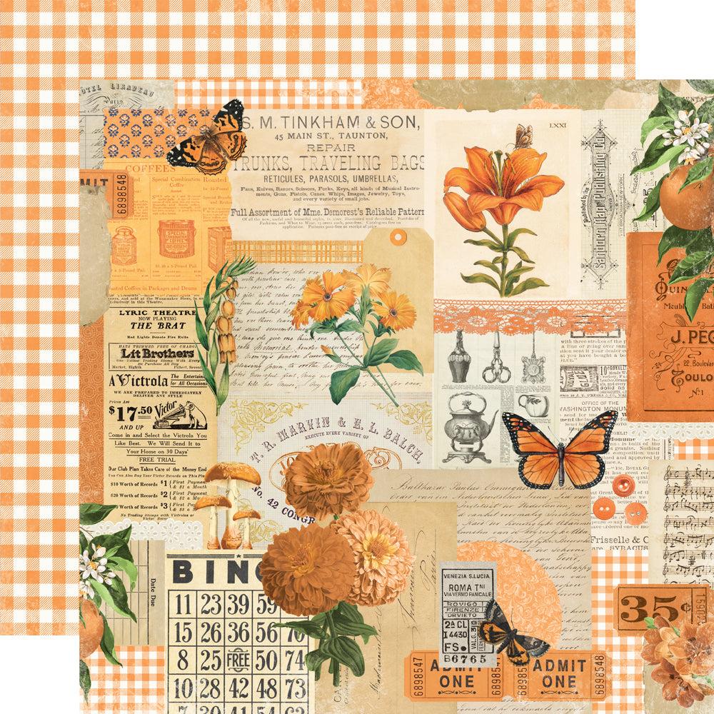 Simple Vintage Essentials Color Palette - Orange Collage