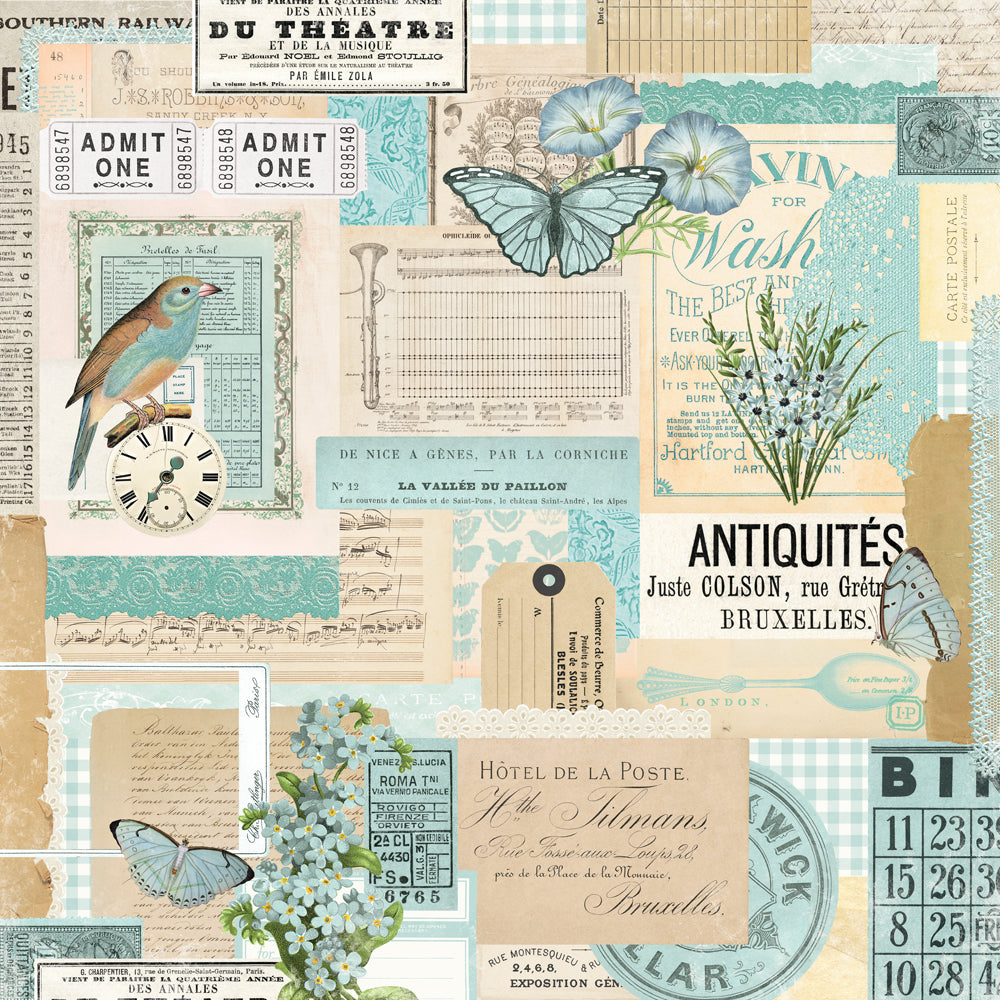 Simple Vintage Essentials Color Palette - Mint Collage