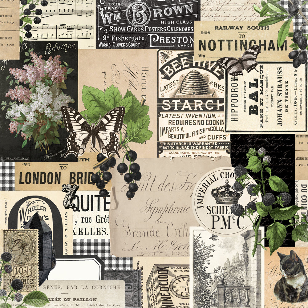 Simple Vintage Essentials Color Palette - Black Collage