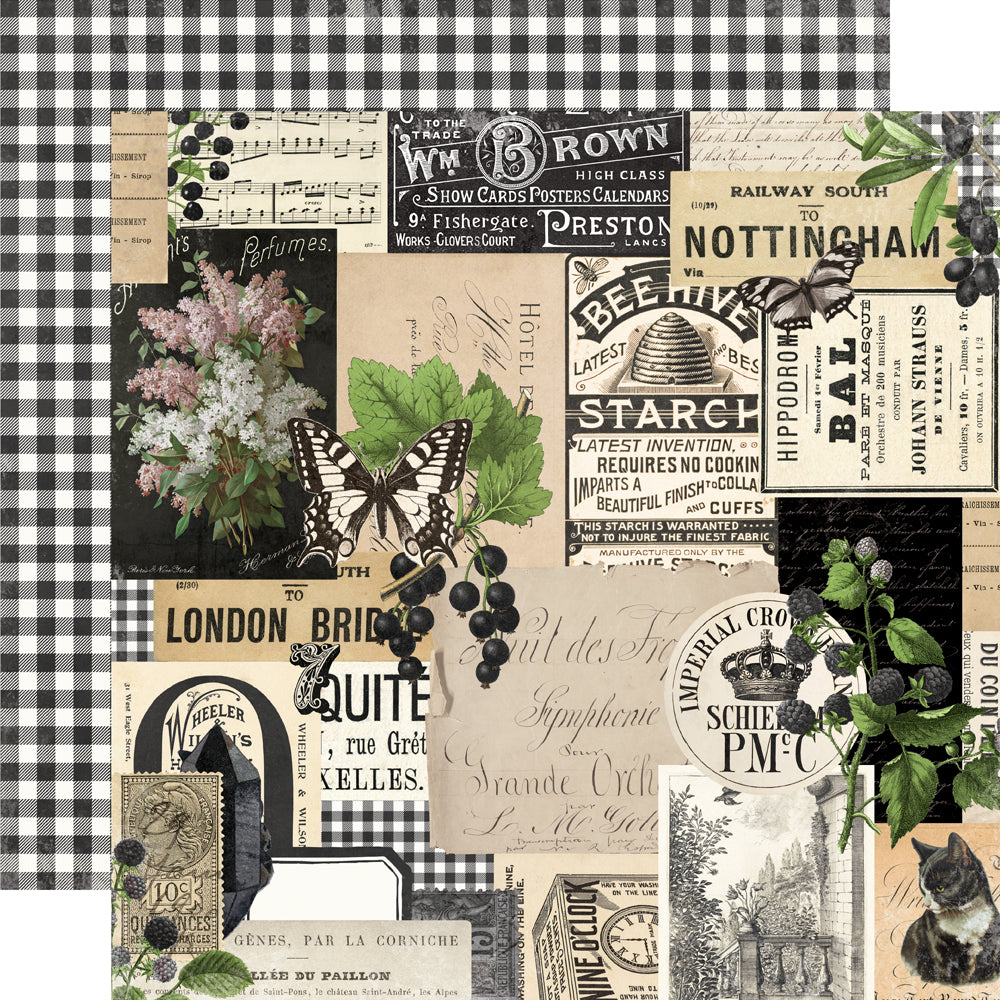 Simple Vintage Essentials Color Palette - Black Collage