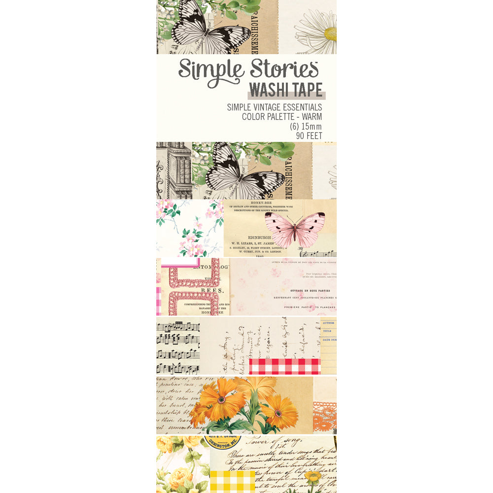 Simple Vintage Essentials Color Palette - Washi Tape Warm